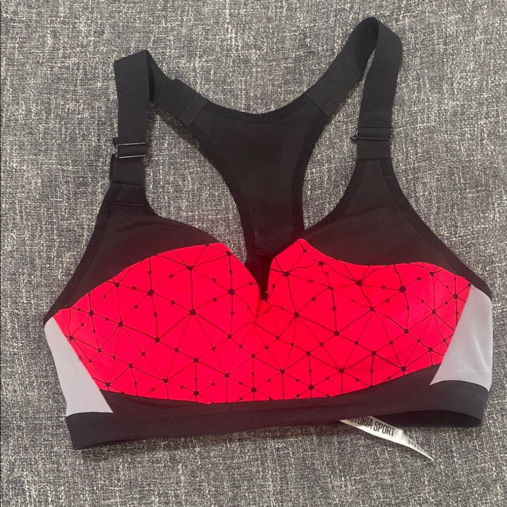 Victoria's Secret Sport Red and Black Sports Bra
